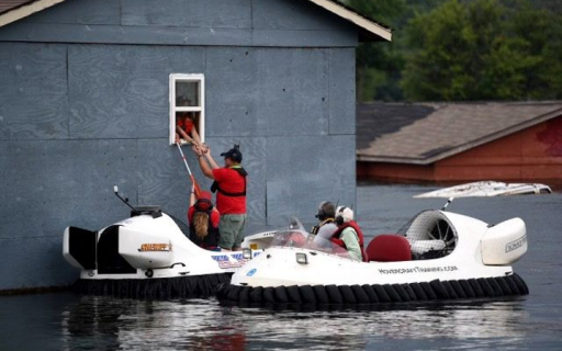 US Homeland Security flood rescue trials feature Hirth Engines-powered hovercraft